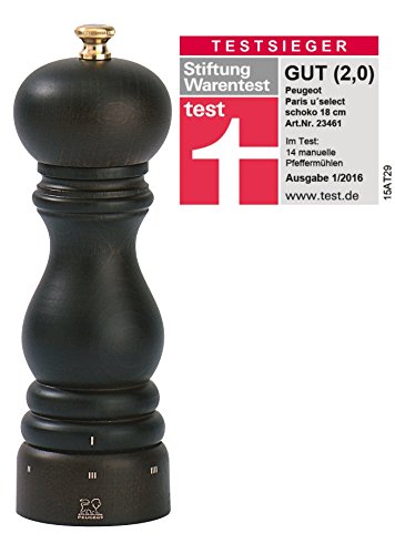 Peugeot 198288 Paris Testsieger-Geschenkset Pfeffermühle, Holz, 5,7 x 5,7 x 18 cm, schokolade - 4