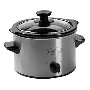 Kitchen Selectives SC-152 Slow Cooker, 1.5 quart, Stainless Steel