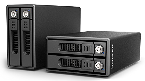 Raidon GR3660-B3 USB 3.0 RAID Subsystem für 2x 3,5″ (8,9 cm) HDD mit SATA III und UASP Unterstützung, 1x 40 mm Lüfter schwarz - 3