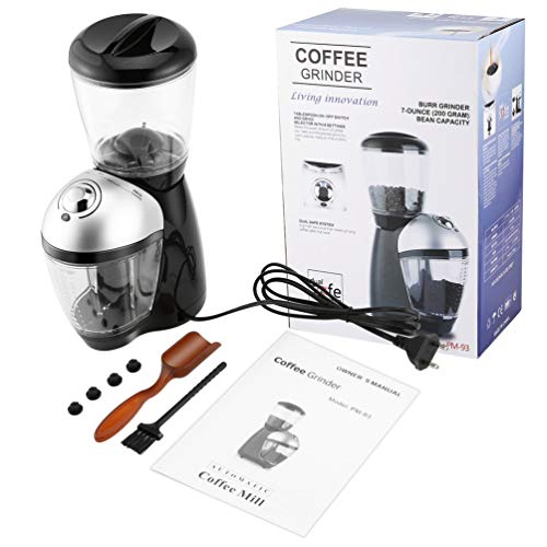 Preisvergleich Produktbild Professionelle Kaffeemühle für den privaten Gebrauch Elektrische Schleifmaschine mit 420 Edelstahl Schleifscheibe