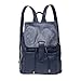 Produktbild Damen Leder Rucksack Casual Style Klappe Rucksäcke Daypack Damen,Blue-M