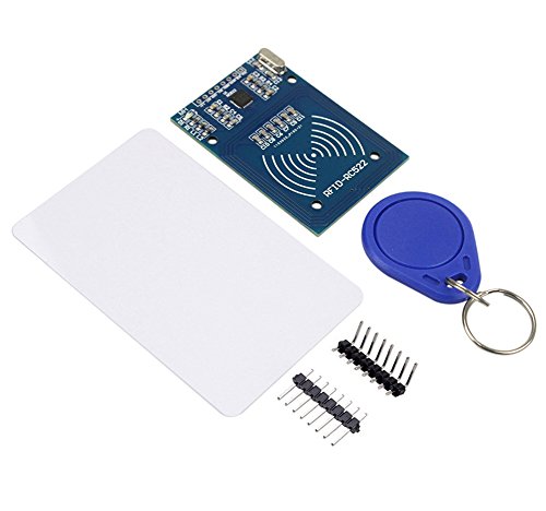 IZOKEE Kit RFID RC522  M  dulo de Lector MFRC-522 RF IC con RFID Sensor Arduino Chip Tarjeta S50 13 56 MHz para Mifare Arduino Raspberry Pi  5pcs Extra Llavero como Regalo  1 x Kit de RFID 