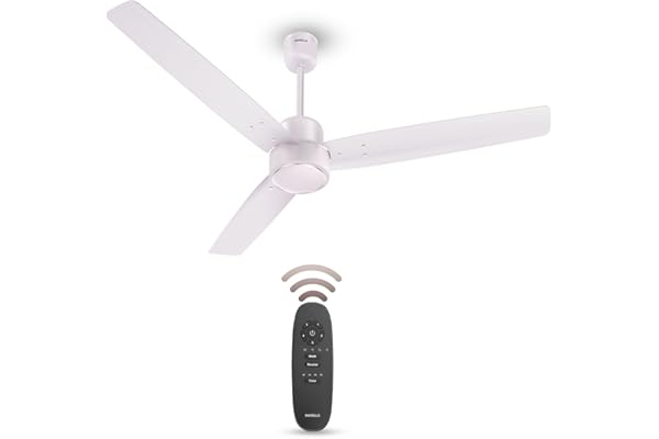 Havells FAB BLDC Ceiling Fan 1200mm, 380 RPM, Savings upto 65%, Reverse Rotation, 4 Modes (Boost, Sleep, Breeze, Mop), Low Wattage 30W, Low Noise, Air Flow:225 CMM, 3 Year Warranty, Blush Ivory
