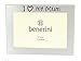 ' I Love My Mum ' - Photo Picture Frame Gift - 5 x 3.5 " - Brushed Aluminium Satin Silver Colour