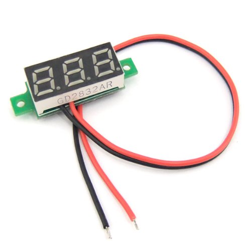 DROK® Mini 0.28 „Digital Spannung Meter DC 2.5~30V Volt Prüfer LED-Panel Voltmeter 2 Draht Auto-Motorrad-Batterie-Monitor-Lehre - 2