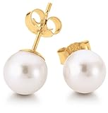 Adriana Damen-Ohrstecker Akoya Zuchtperlen 585 Gelbgold Eleganza E18