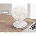 Produktbild Clip auf Mini-Tischventilator, tragbarer Lüfter USB-aufladbarer Desktop-Aufhängeclip (Color : White)