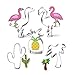 Produktbild Anokay Fondant Ausstecher Ausstechformen Sommer Keksausstecher Flamingo Ananas Palme aus Edelstahl für Tortendeko Backen Zubehör
