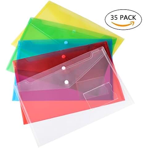 Cartelle Portadocumenti A4 Trasparenti - 12 Pezzi Colorati Per Ufficio, Scuola E Casa - Foto 9