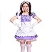 Produktbild Cute Lolita Anime Cosplay Maid Costumes ( Dress + Apron + Hair accessories + Bowknot lace white socks ) color - purple , Size - XXL