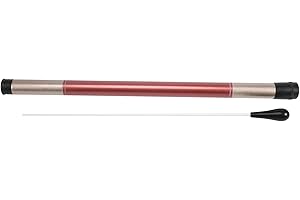 Bruafsir Matraque de chef d'orchestre avec poignée d'imitation, pour orchestre (noir)