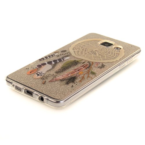 Funda Samsung Galaxy A5 2016 SM-A510F Wanxida Funda de Silicona TPU Carcasa Transparente Clara Soft Clear Case Cover Funda Blanda Delgada Carcasa Suave Ligera Caja Anti Rasgu  os Anti Choque Funda protectora con Dise  o   nico - Atrapasue  os de Pluma