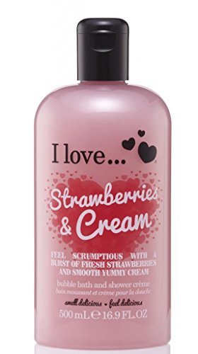 I Love... Strawberries & Cream Bubble Bath And Shower Creme 500ml