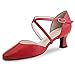 Produktbild Werner Kern Damen Tanzschuhe Patty - Leder Rot - 5,5 cm [UK 6,5]