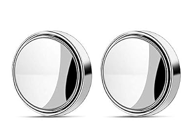 Rmeet Rétroviseur Grand Angle,2 Pack HD Voiture Rétroviseurs 360 Ronde Auto Rétroviseurs,Grand Angle Réglable Blind Spot Mirror pour toutes les voitures