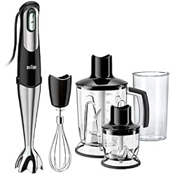 Braun MQ745 Apéritif Mixeur Plongeant Noir 10 x 5,7 x 39,6 cm