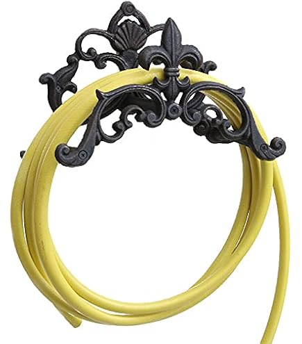 Gancio Portatubo Da Giardino In Acciaio - Supporto Per Tubo Espandibile, 8.5 Pollici, Nero - Foto 6