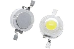 Vrabocry 50-pcs High Power LED Chip 3W (6000K-6500K Anschlag 560mA-700mA Anschlag DC 3V-3.4V Anschlag 3 Watt) Super helle Intensität SMD COB Licht Emitter Komponenten Diode 3 W Birne Lampe