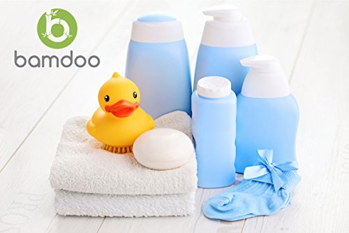 Baby Waschlappen aus Bambus 25 x 25 cm – 6er Pack – Weiß – Mulltücher extra weich - 3