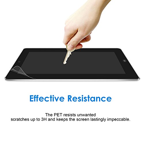 JETech 2-Pack iPad 2 / 3 / 4 Schutzfolie Premium Folien Kristallklar Displayschutz Screen Protector für Apple iPad 2/3/4 (HD Klar) - 5
