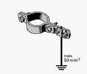 Preisvergleich Produktbild ZEU60 Erdungsschelle 60 mm