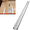 T-Track 800mm, 31.5inch Aluminum T-Slot, Aluminium alloy Rail Miter Bar Slider Woodworking T-slot T-tracks Miter Tool for Router Table, Woodworking（Arrived Within 3-5 Days）