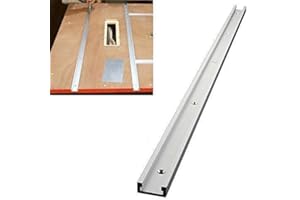 TURBOBM T-Track 800 mm, 31,5 Pouces en Aluminium T-Slot, Alliage d'aluminium Rail Mitre Bar Slider Woodworking T-Slot T-Tracks Mitre Tool for Router Table, Woodworking