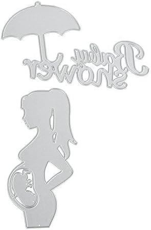 HAPPYQUDA Pregnant Lady Scrapbook Template DIY Embossing Cutting Dies Stencils Planer Album Paper Card Craft