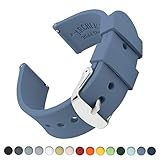 WÄHLE DIE RICHTIGE BREITE - Mit 5 Breitenoptionen passen unsere Armbänder auf die meisten Uhren und Smart Uhren. Stellen Sie sicher, dass Sie die richtige Breite für den Steg ihrer Uhr wählen oder das Armband passt nicht. Messen Sie den Steg ihrer Uhr in mm (siehe Illustrationen in der Bildersektion), oder schaue auf unserer Liste für Smart Uhren Breiten in der Produktbeschreibung unten für Smart Uhren von Asus, Fossil, Moto, LG, Pebble, Samsung, Nokia, Withings und mehr.