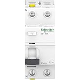 Schneider Electric A9Z21240 Residual Current Circuit Breaker iID, 2P, 30 mA, Type A, 40 Amp, 40 Amp | 40 A, 30 mA, tipo A