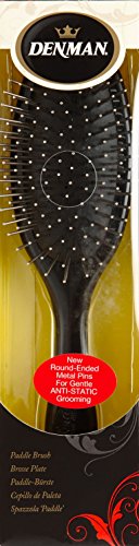 Denman Haarbürste D85 MP, Pneumatikbürste mit abgerundeten Metallstiften, 11-reihig - 3