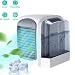 Produktbild lesgos Mini luftkühler, 3 in 1 USB Super Quiet Air Personal Space Cooler, Evaporative Cooler Air Humidifier für Office Home Outdoor Travel