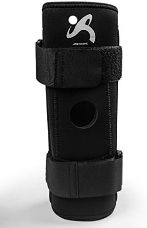 SANJIN Neoprene Knee Brace with Spring Steel Stays - Support Sleeve and Compression for any Sports. Fits Men and Women(KS003(L)