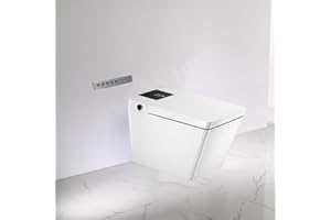 VOGO SMART TOILET Inodoro Inteligente VOGO A220 (Salida a Suelo) | Tanque integrado oculto | Asiento calefactado | Vaciado automático | Luz LED | Masaje con agua.