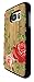 Produktbild C0931 - Shabby Chic Floral Fleurs Red And Pink Roses Design Samsung Galaxy S7 Edge G930 Natural Holz Real Wood Hülle Case Cover