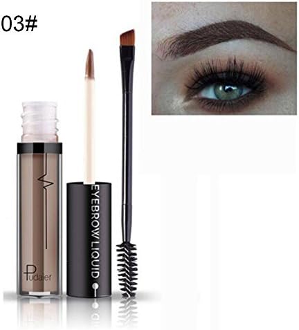 UKZHIDA 1 PC Eye Pigments Tint Professional Eye Brow Tattoo Long Lasting Brow Waterproof Makeup With Brush Long Lasting Eyebrow Gel Liquid Professional Eye Brow Tattoo Tint Pigments Waterproof Dye Makeup With Brush Eyebrow Gel