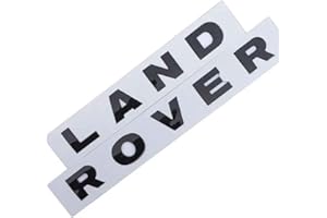 NIRBO Emblema de la Cubierta del capó del capó del Coche de la Letra 3D, Letras Autoadhesivas del Coche Cabeza Delantera cromada, para Land Rover Range Rover Velar Sport Discovery 2 3 4 Defender