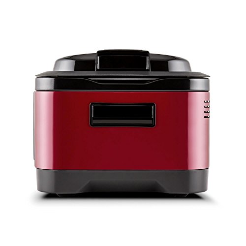 Klarstein Tastemaker Sous vide Garer Vakuum-Garer zum Niedrig-Temperatur garen (6 Liter Vakuumgarer, 550 W, Edelstahl, inkl. Grillrost und Gar-Einsatz) rot - 7