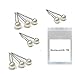 Boolavard Hair Pins Pack of 10 7mm Warm White with High Quality Pearls