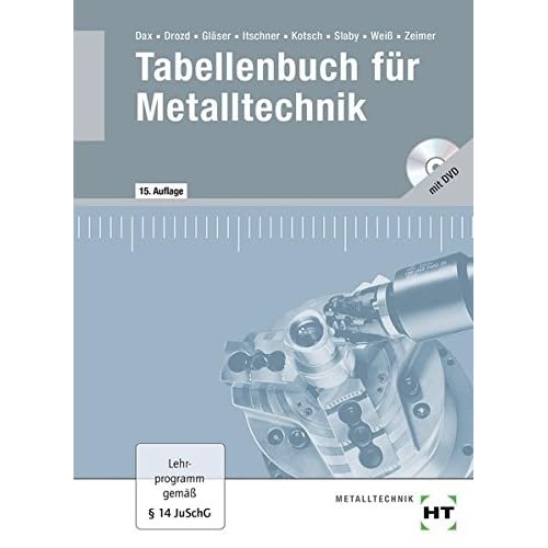 [PDF] Tabellenbuch für Metalltechnik: mit DVD KOSTENLOS DOWNLOAD