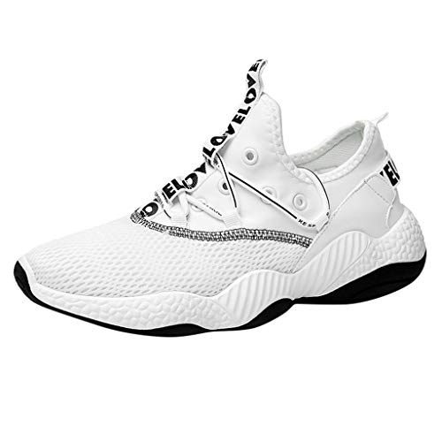 Preisvergleich Produktbild TWISFER Running Schuhe Herren Fitness Mesh Laufschuhe Atmungsaktiv Gym Turnschuhe Freizeit Schnürer Rutschfeste Mode Sneaker Sportschuhe