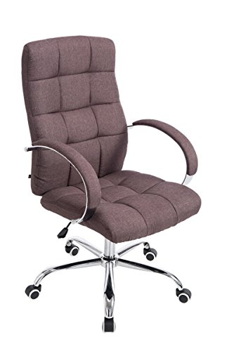 Office Chair Desk Chair Racing Chair Computer Chair Gaming chair with High Back PU Leather Executive (Mos Fabric Chair Brown)
