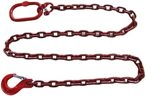 JOMA-TECH 3 M forstkette carré 8 mm avec rosace et grade 80 aufhängeglied schlupfhaken 8 mm avec le cas