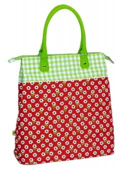 Preisvergleich Produktbild Garden adults Fahrradtasche Blütenzeit, rot