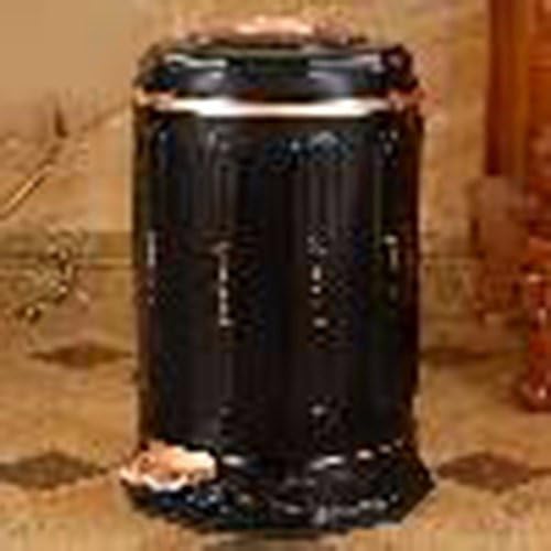 QPSSP A bronze garbage can; a pedal garbage can; a garbage can with a cover,10l,and