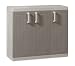 Produktbild TOOMAX Z258R025 Kunststoffschrank Wood Line S, Tief, 3 Türen - Art 258, grau