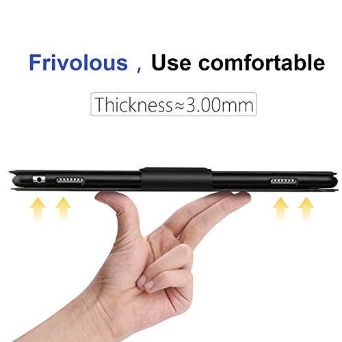 Huawei MediaPad M3 Lite 10.1 hülle, IVSO hochwertiges PU Leder Etui hülle Tasche Case – mit Standfunktion, super 360° Anti-Wrestling, ist für Huawei MediaPad M3 Lite 10.1 Tablet-PC perfekt geeignet (Schwarz) - 6