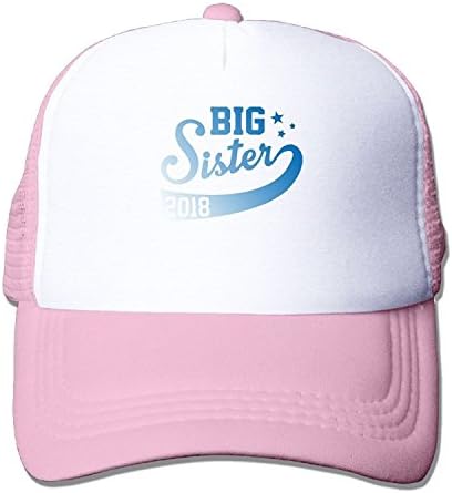 Custom Cute Unisex TeeStars - Big Sister EST 2018 - Sibling Gift Idea Toddler Hip Hop Visor Cap Orange