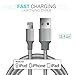 CZAR high durablility Apple MFI Certified Lightning Cable (1 yr Manufacturer Warranty, 6X Stronger), Silicon-Nylon Dual Layer protection cable for iPhone 7/6s/6/SE/5S/5/5C, iPad and iPod, Super fast charging upto 2.4Amps (Gray) RS.960.00