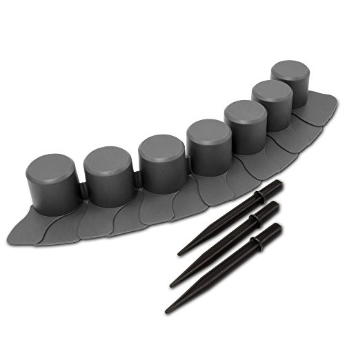 Palisade Grau mit Kante 4,05 m - 3